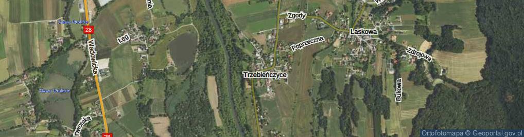 Zdjęcie satelitarne Trzebieńczyce ul.