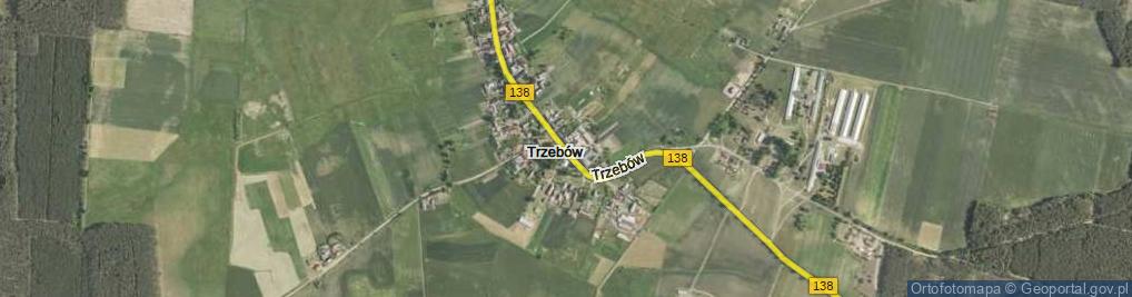Zdjęcie satelitarne Trzebów ul.