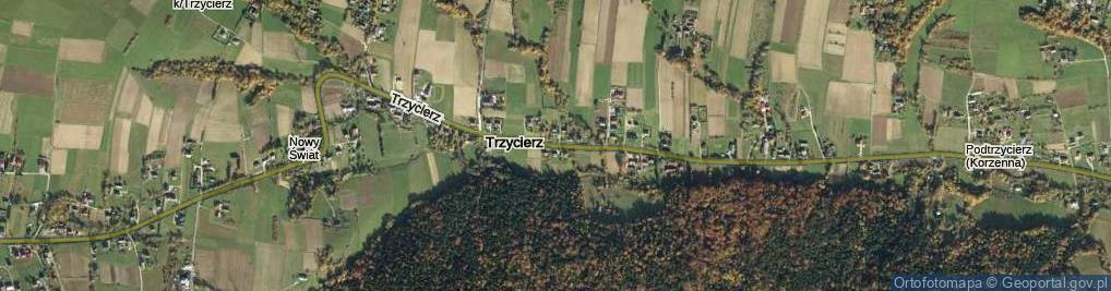 Zdjęcie satelitarne Trzycierz ul.