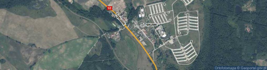 Zdjęcie satelitarne Trękusek ul.