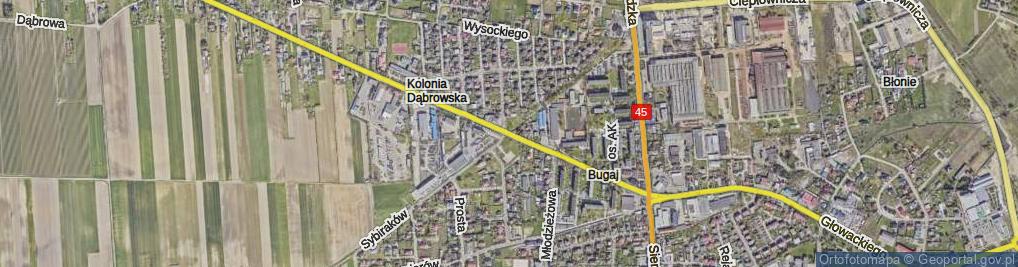Zdjęcie satelitarne Traugutta Romualda, gen. ul.