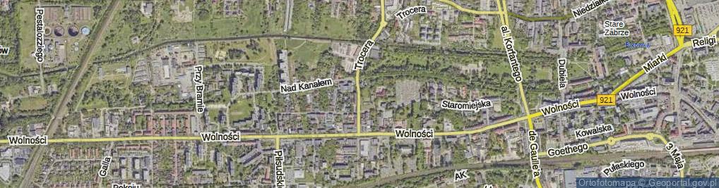 Zdjęcie satelitarne Trocera Dionizego ul.