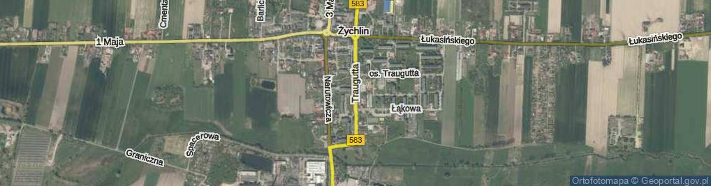 Zdjęcie satelitarne Traugutta Romualda, gen. ul.