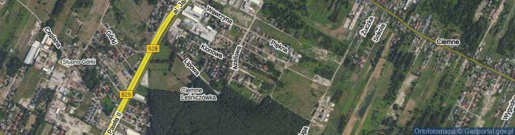 Zdjęcie satelitarne Tulipanowca ul.