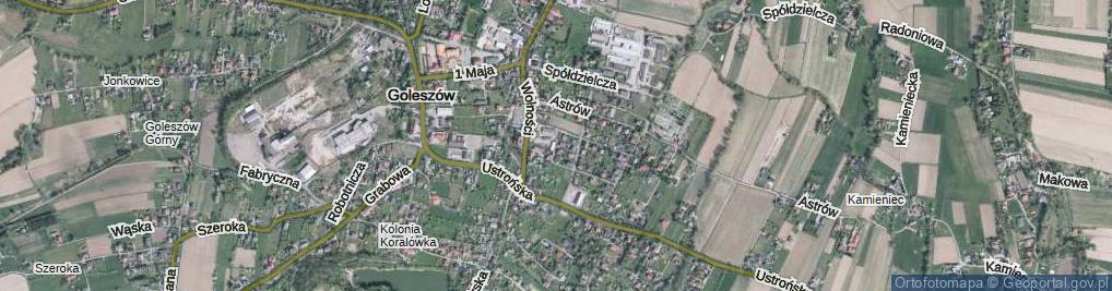 Zdjęcie satelitarne Tulipanów ul.