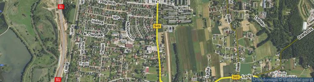 Zdjęcie satelitarne Turystyczna ul.