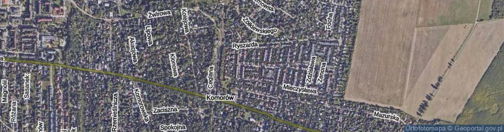 Zdjęcie satelitarne Turkusowa ul.