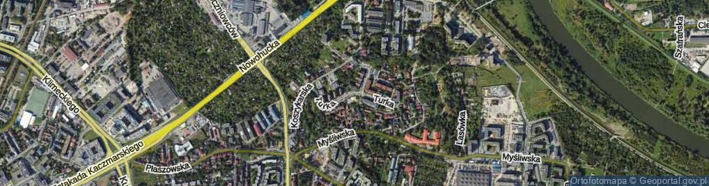 Zdjęcie satelitarne Turka Wincentego, ks. ul.