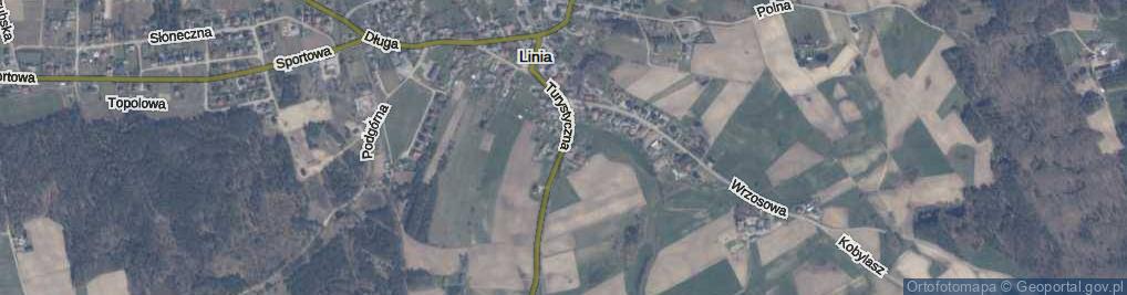Zdjęcie satelitarne Turystyczna ul.