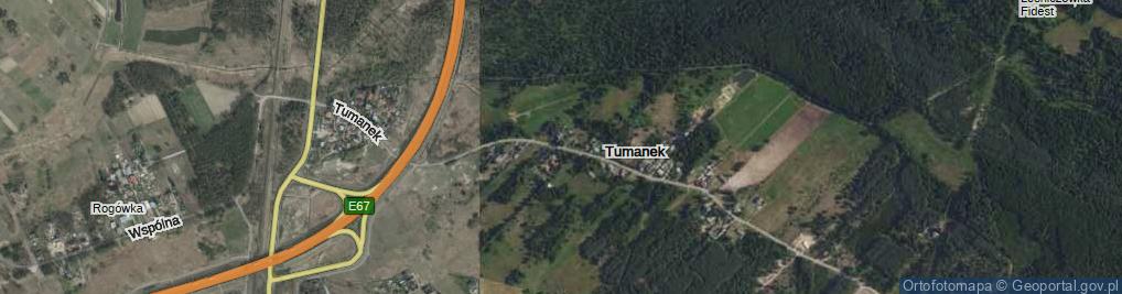 Zdjęcie satelitarne Tumanek ul.