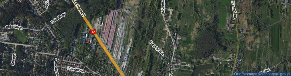 Zdjęcie satelitarne Turystyczna ul.