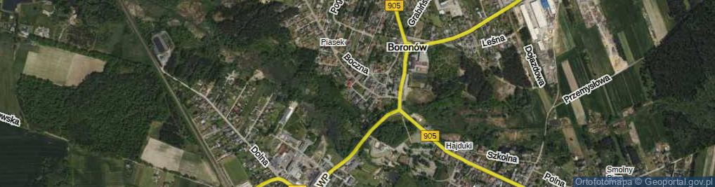 Zdjęcie satelitarne Tylna ul.