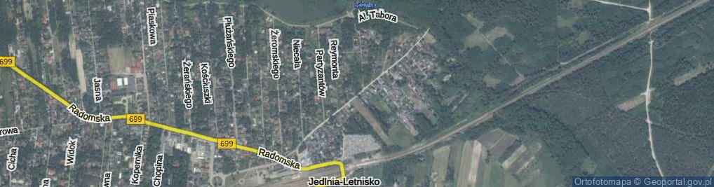 Zdjęcie satelitarne Tysiąclecia ul.