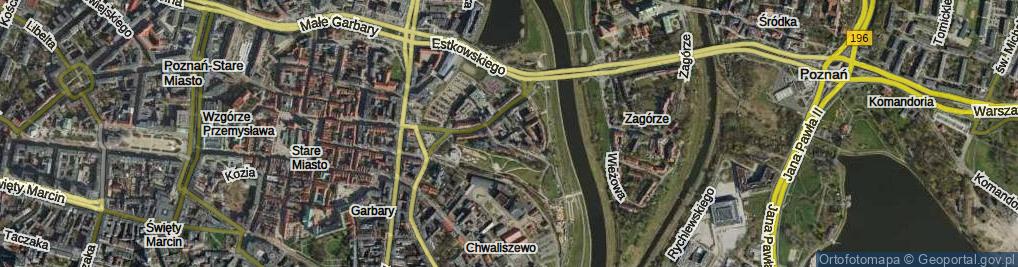 Zdjęcie satelitarne Tylne Chwaliszewo ul.