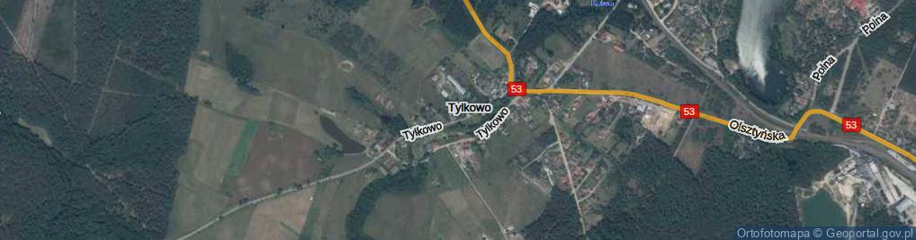 Zdjęcie satelitarne Tylkowo ul.