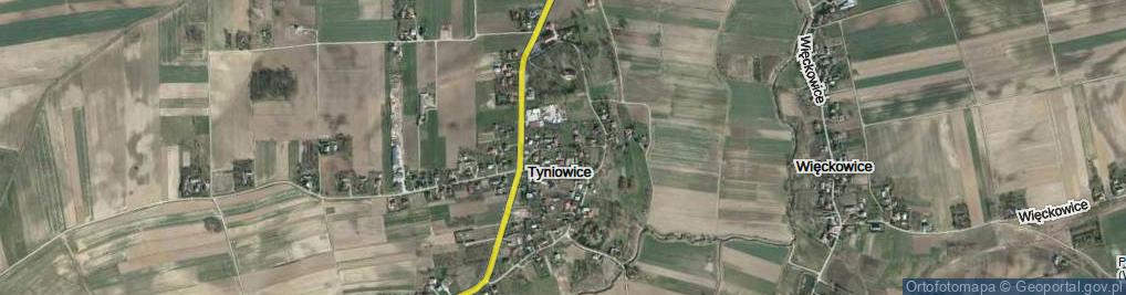 Zdjęcie satelitarne Tyniowice ul.