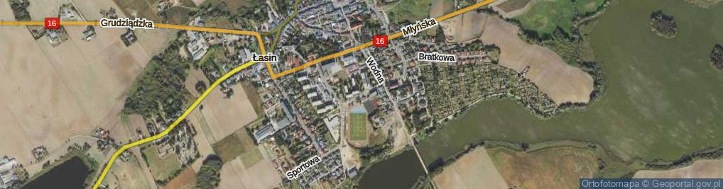 Zdjęcie satelitarne Tysiąclecia ul.