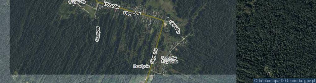 Zdjęcie satelitarne Ubyszów ul.