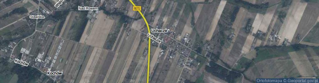 Zdjęcie satelitarne Uchacze ul.