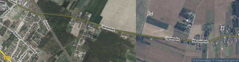 Zdjęcie satelitarne Ugniewska ul.