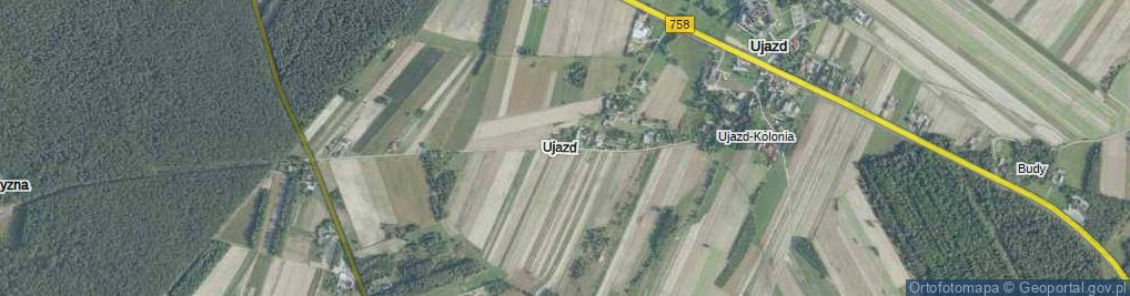 Zdjęcie satelitarne Ujazd ul.
