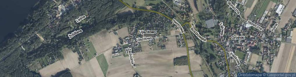 Zdjęcie satelitarne Ujazdowo ul.