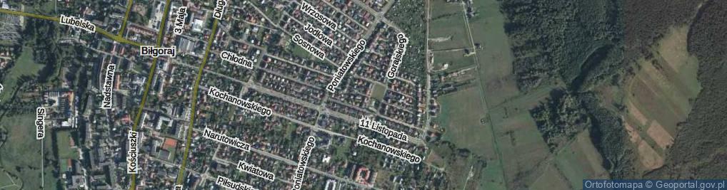 Zdjęcie satelitarne Ułańska ul.