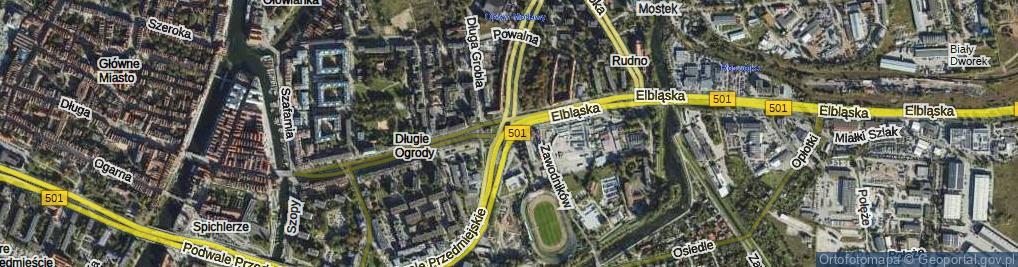 Zdjęcie satelitarne Ułańska ul.