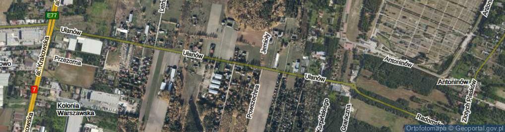 Zdjęcie satelitarne Ułanów ul.