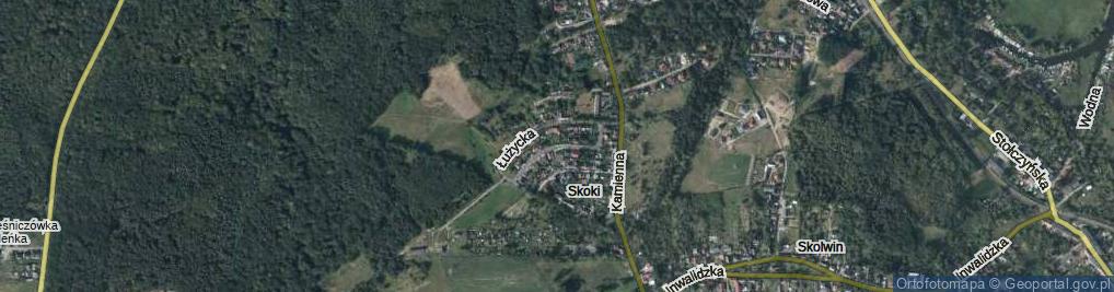 Zdjęcie satelitarne Ułanów Krechowieckich ul.