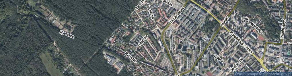 Zdjęcie satelitarne Ułańska ul.