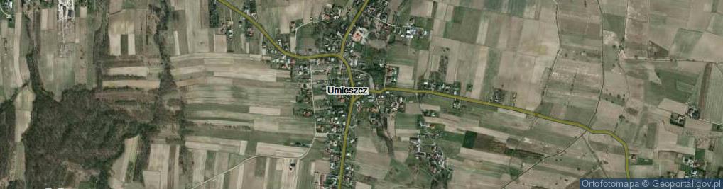 Zdjęcie satelitarne Umieszcz ul.