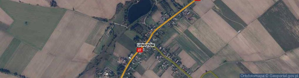 Zdjęcie satelitarne Uniechów ul.