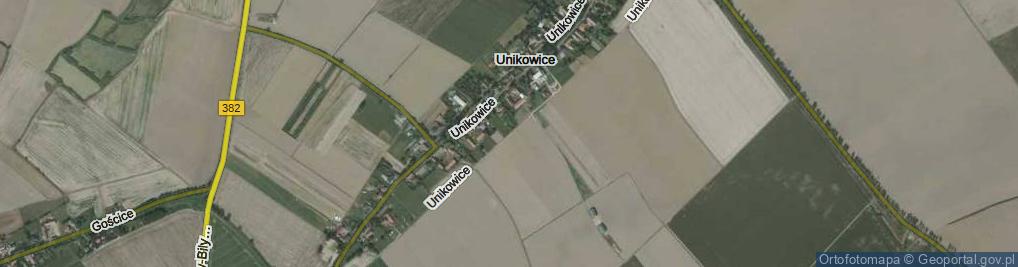 Zdjęcie satelitarne Unikowice ul.