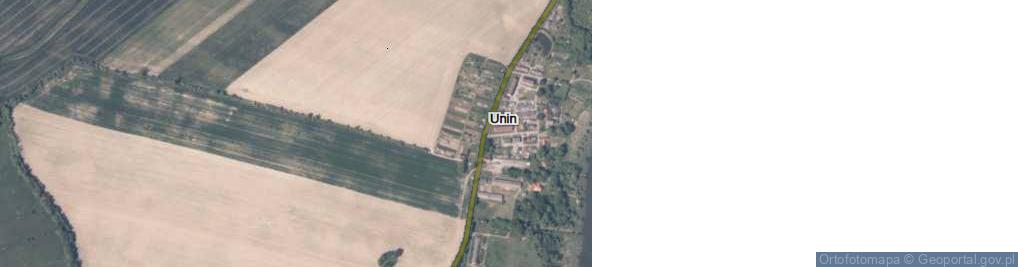Zdjęcie satelitarne Unin ul.