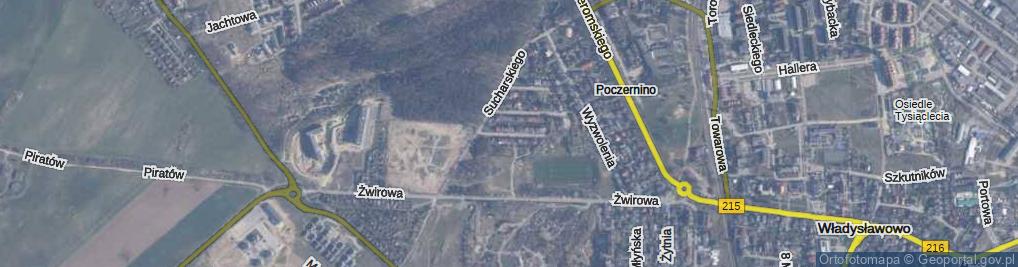 Zdjęcie satelitarne Unruga Józefa, adm. ul.