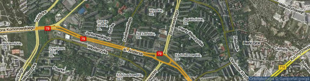 Zdjęcie satelitarne Urbanowicza Witolda, gen. ul.