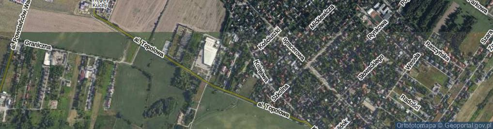 Zdjęcie satelitarne Urocza ul.