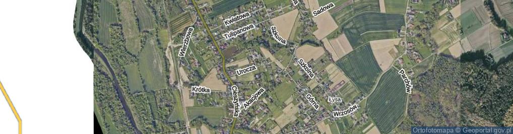Zdjęcie satelitarne Urocza ul.