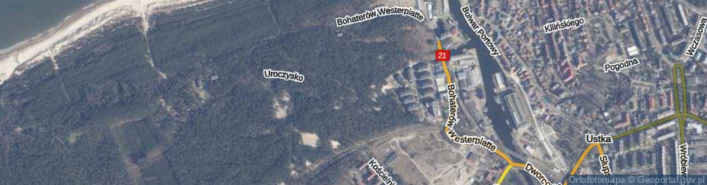 Zdjęcie satelitarne Uroczysko ul.