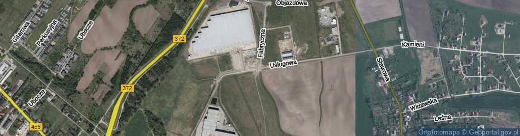 Zdjęcie satelitarne Usługowa ul.