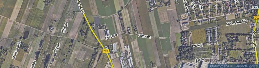 Zdjęcie satelitarne Ustronna ul.
