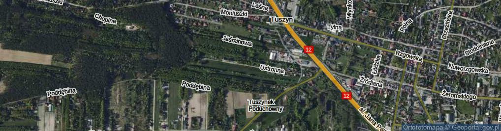 Zdjęcie satelitarne Ustronna ul.