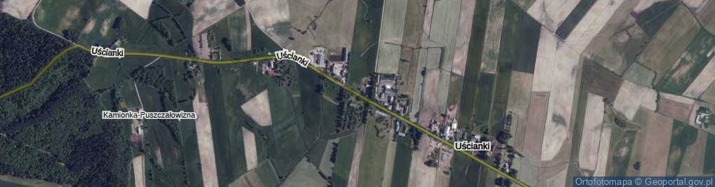 Zdjęcie satelitarne Uścianki ul.