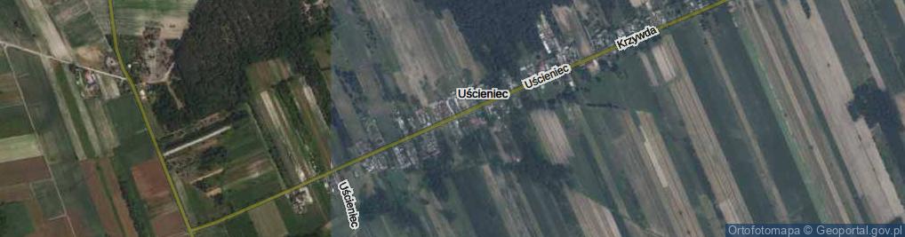 Zdjęcie satelitarne Uścieniec ul.