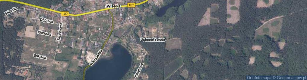 Zdjęcie satelitarne Ustronie Leśne ul.
