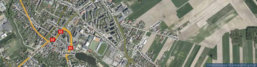 Zdjęcie satelitarne Ustronna ul.