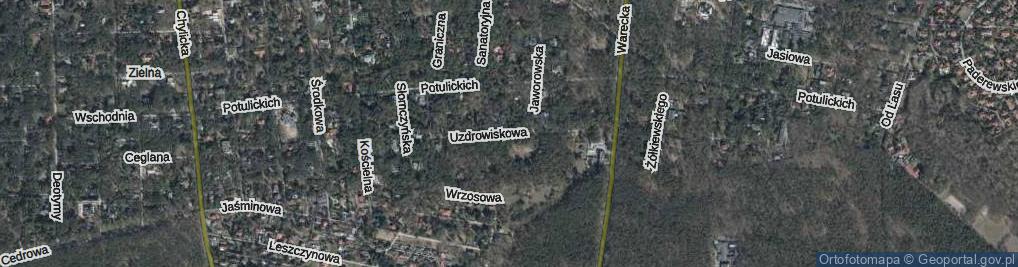 Zdjęcie satelitarne Uzdrowiskowa ul.