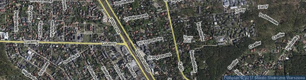 Zdjęcie satelitarne VIII Poprzeczna ul.