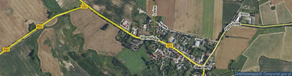 Zdjęcie satelitarne Warmińska ul.